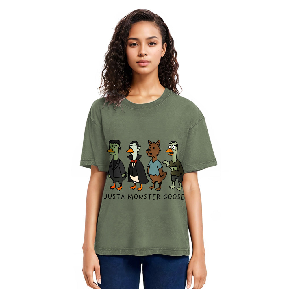 Tokyosol Just A Monster Goose Washed T Shirt