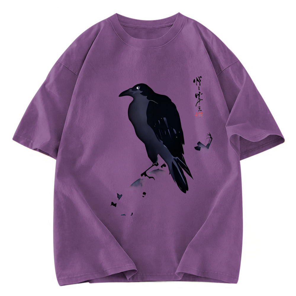 Tokyosol Japanese Kyosai Crow Washed T Shirt
