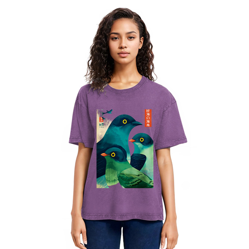 Tokyosol Petrels Of The Painted Sea Washed T Shirt
