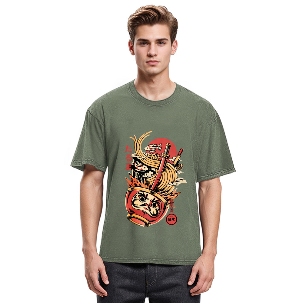 Tokyosol Daruma Ramen Japanese Art Classic T Shirt
