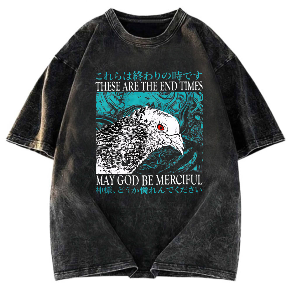 Tokyosol End Times Pigeon Vintage Washed T Shirt