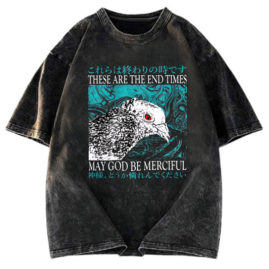 Tokyosol End Times Pigeon Vintage Washed T Shirt