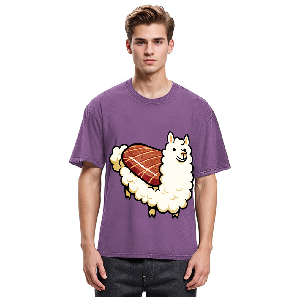 Tokyosol Alpaca Sushi Washed T Shirt