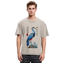 Tokyosol Colorful Crane Washed T Shirt