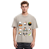 Tokyosol Cute Sports Sushi Washed T Shirt