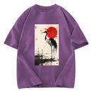 Tokyosol Japanese Crane Washed T Shirt