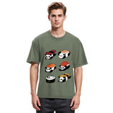 Tokyosol Panda Sushi Washed T Shirt