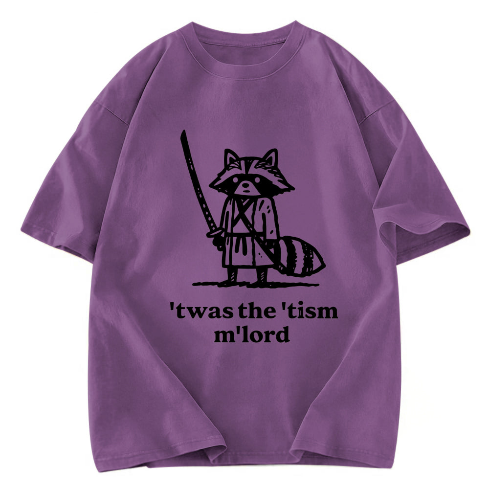 Tokyosol Focused Samurai Raccoon Washed T Shirt