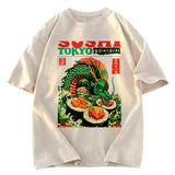 Tokyosol Ocean Dragon Sushi Washed T Shirt
