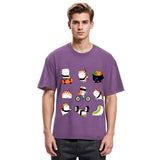 Tokyosol Cute Sports Sushi Washed T Shirt