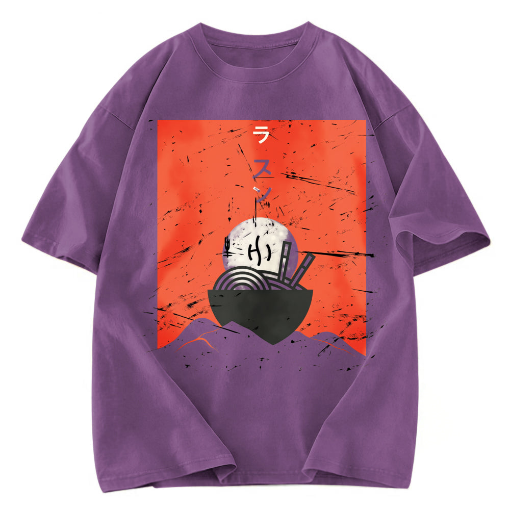 Tokyosol Vintage Japanese Anime Ramen Washed T Shirt