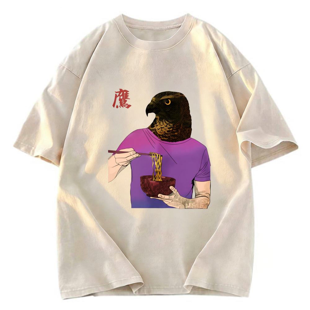 Tokyosol Eagle Eating Ramen Washed T Shirt