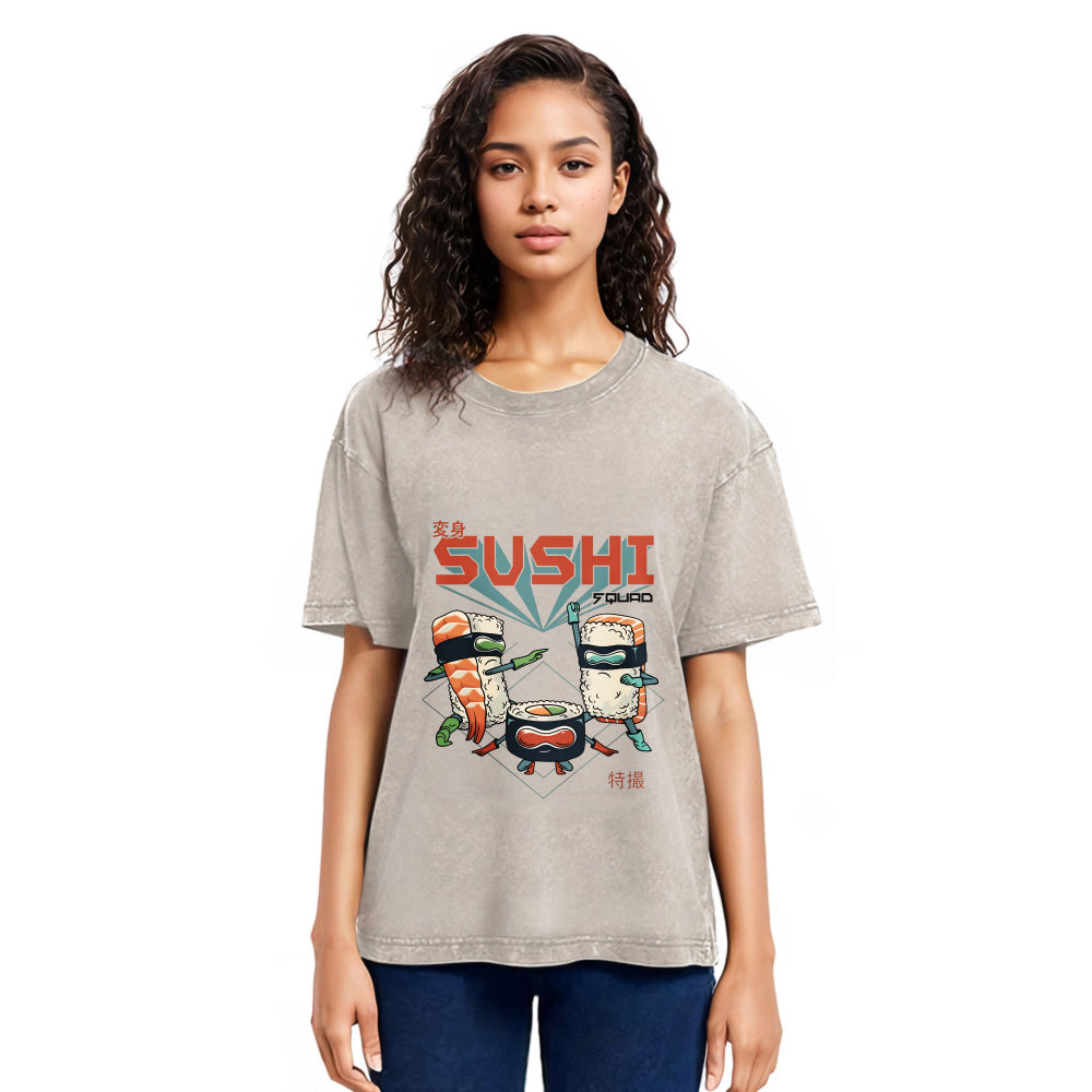 Tokyosol Sushi Squad Washed T Shirt
