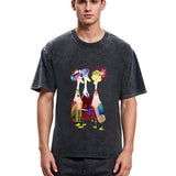 Tokyosol Fashion Duck Washed T Shirt