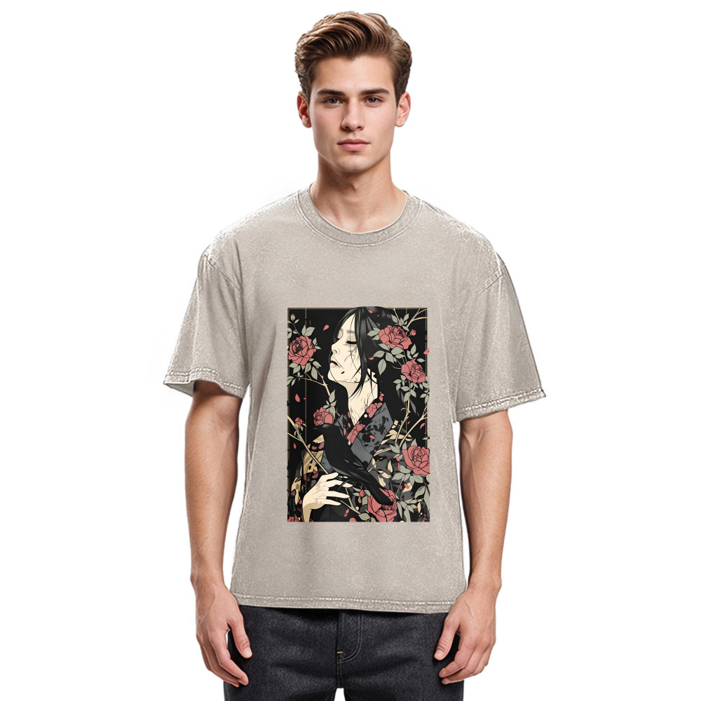Tokyosol Japanese Crow Washed T Shirt
