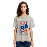 Tokyosol Ramen Japanese Hiragana Washed T Shirt