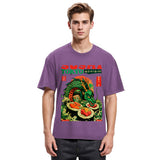 Tokyosol Ocean Dragon Sushi Washed T Shirt