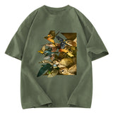 Tokyosol Flock Of Flying Birds Washed T Shirt