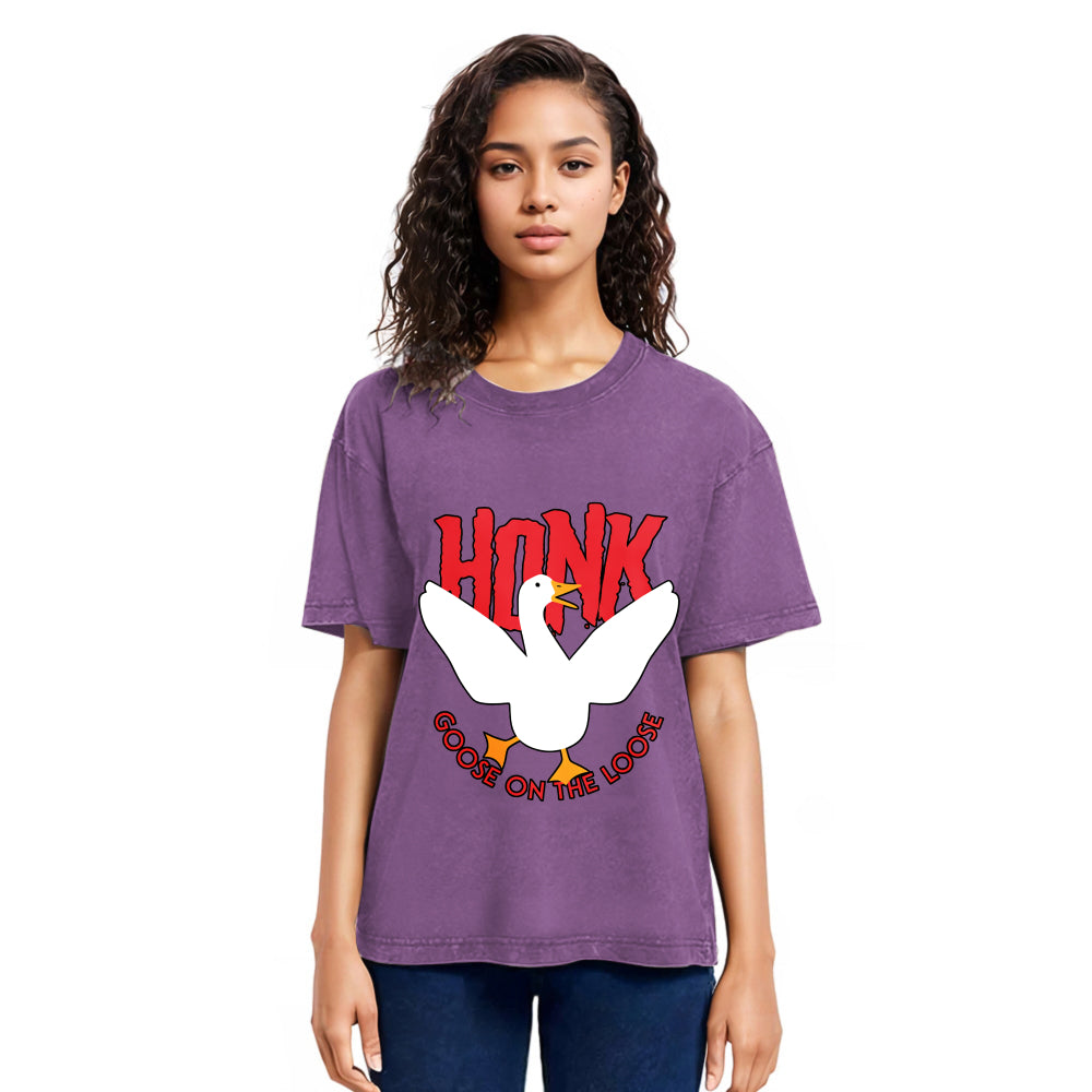 Tokyosol Honk Goose On The Loose Washed T Shirt