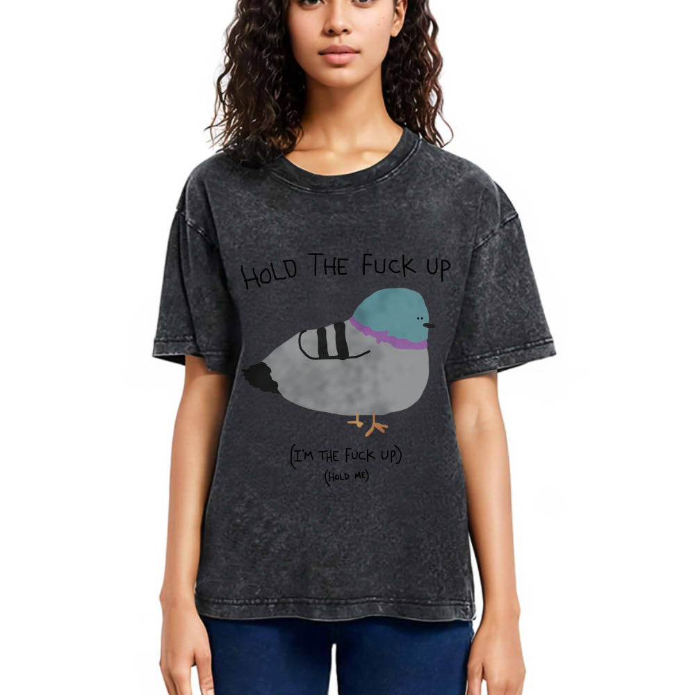 Tokyosol Hold The Fu Ck Up Washed T Shirt