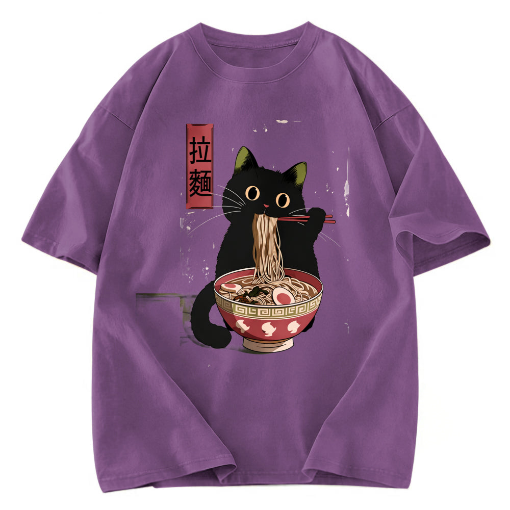 Tokyosol Vintage Japanese Cat Washed T-Shirt