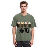 Tokyosol Kawaii Sushi Roll Washed T Shirt