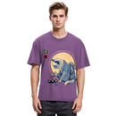 Tokyosol Cute Japanese Sushi Cat Washed T Shirt