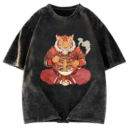 Tokyosol Ramen Lover Tiger Washed T Shirt