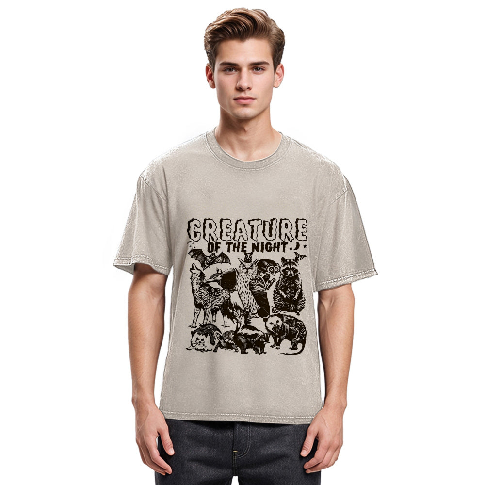 Tokyosol Creature Of The Night Washed T Shirt