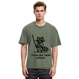 Tokyosol Focused Samurai Raccoon Washed T Shirt