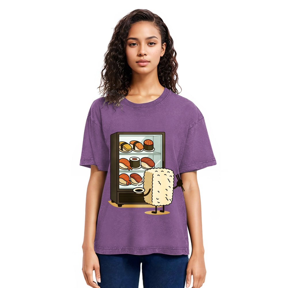 Tokyosol Rice Ball Is Choosing Sushi Washed T Shirt