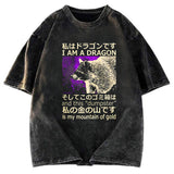 Tokyosol I Am A Dragon And This Dumpster Is My Mountain Of Gold Washed T Shirt