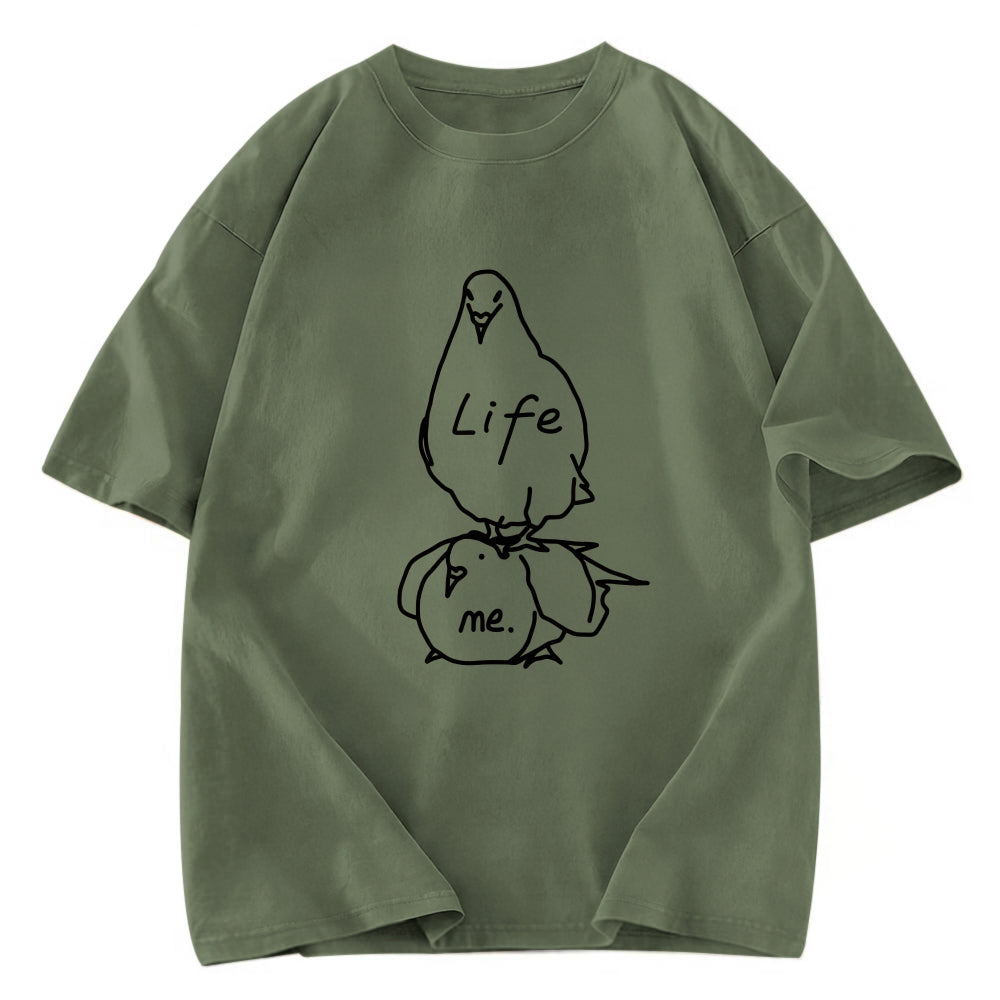 Tokyosol Life Is A Burden Washed T Shirt