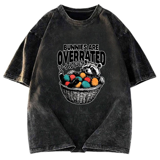 Tokyosol Bunnies Are Overrated Washed T Shirt