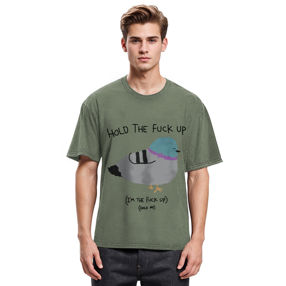 Tokyosol Hold The Fu Ck Up Washed T Shirt