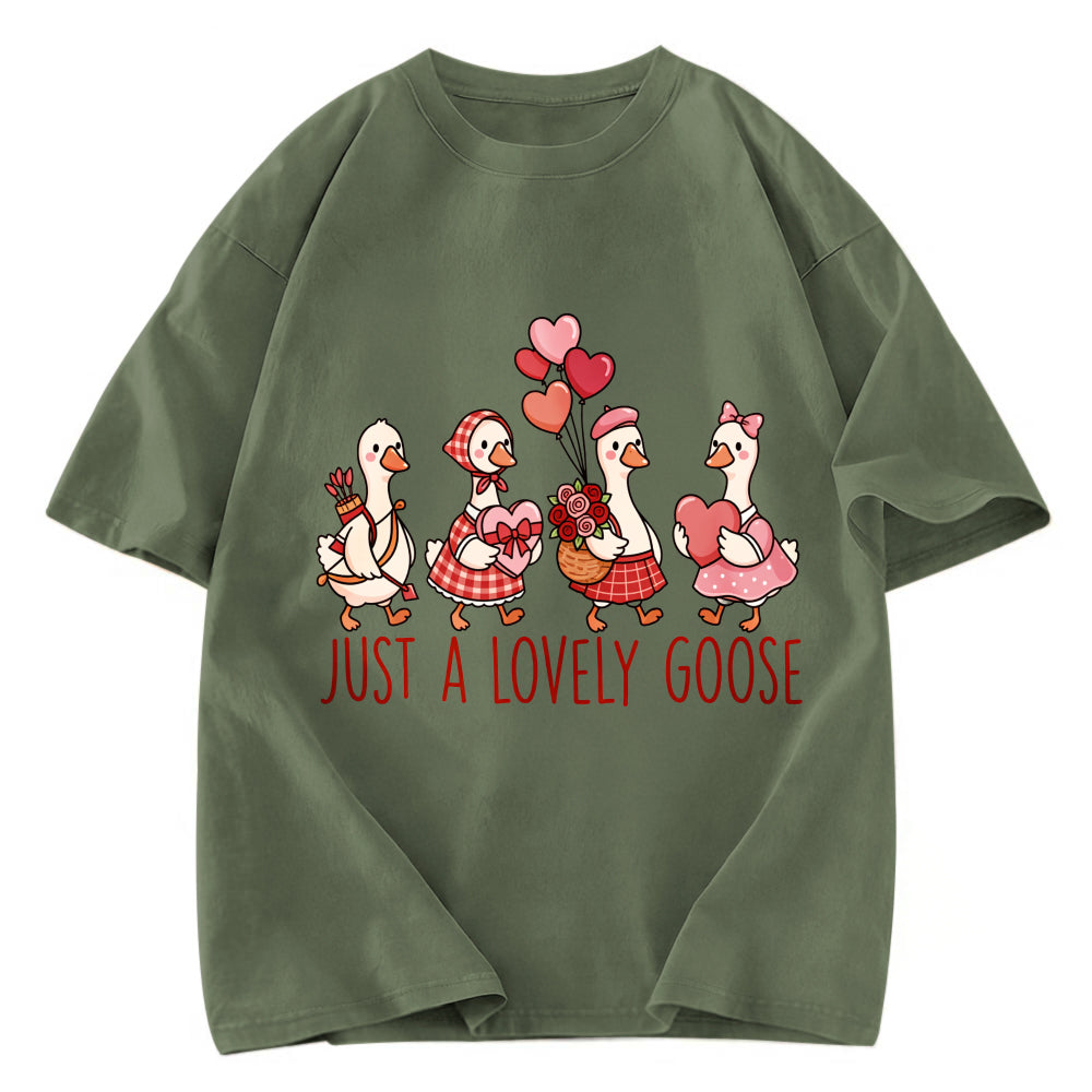 Tokyosol Just A Lovely Goose Crop T Shirt