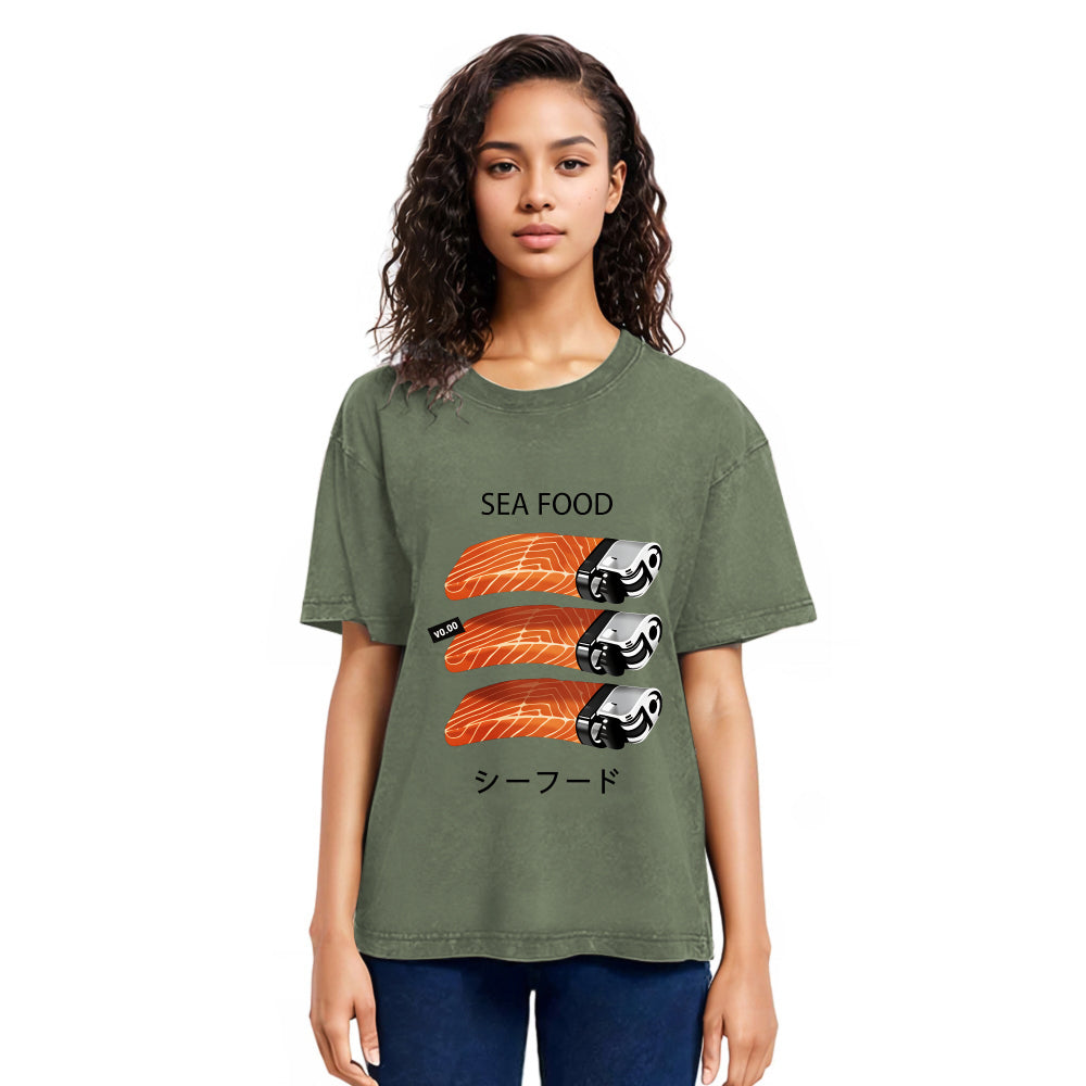Tokyosol Salmon Lighter Washed T Shirt