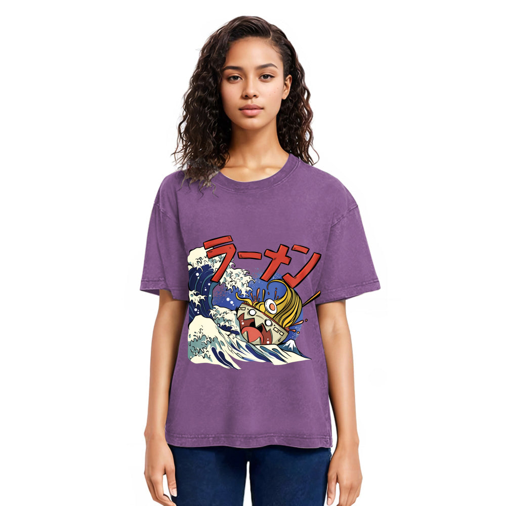 Tokyosol Ramen Seas Wave Washed T Shirt