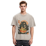 Tokyosol Moo Deng Eat Ramen Washed T Shirt