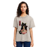 Tokyosol Vintage Japanese Cat Washed T-Shirt