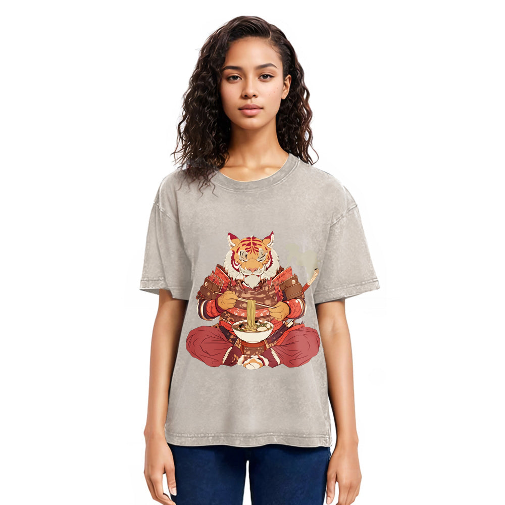 Tokyosol Ramen Lover Tiger Washed T Shirt