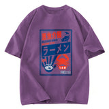 Tokyosol Ramen Japanese Hiragana Washed T Shirt