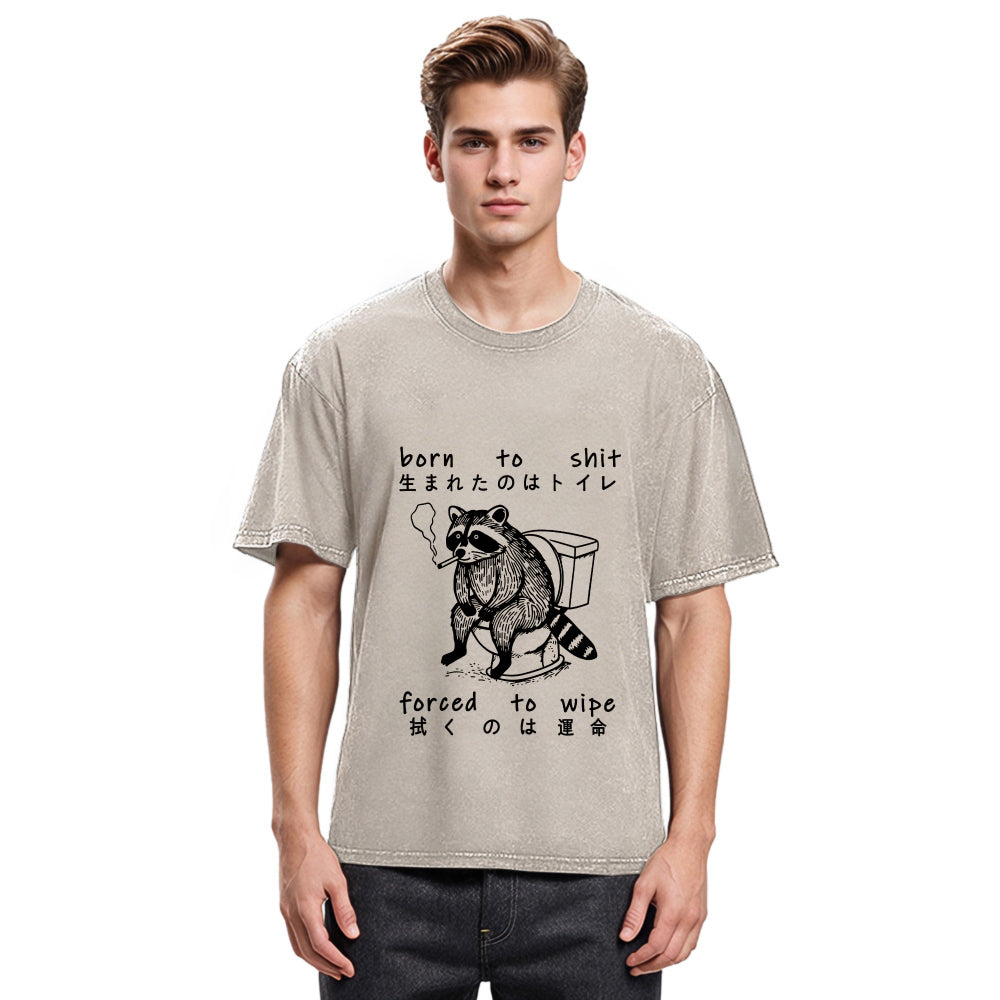 Tokyosol Decadent Raccoon Washed T Shirt