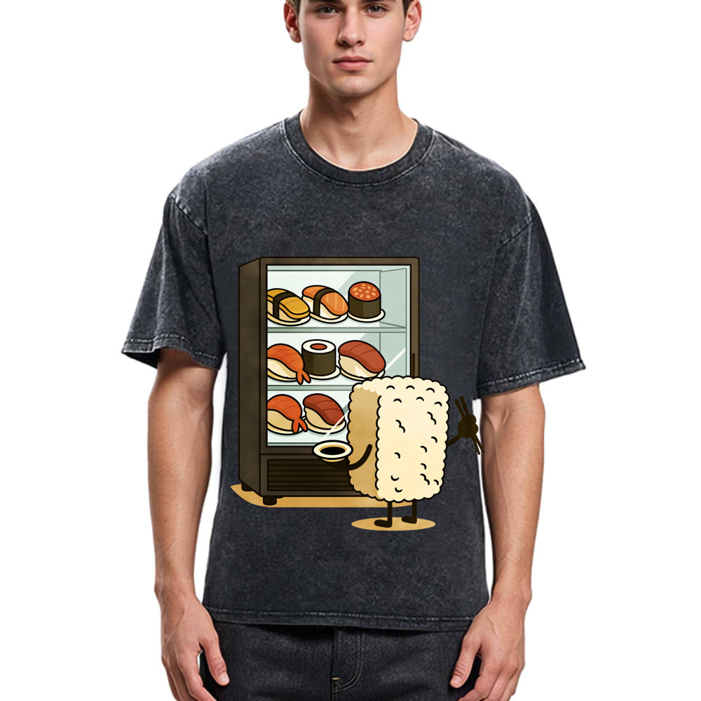 Tokyosol Rice Ball Is Choosing Sushi Washed T Shirt