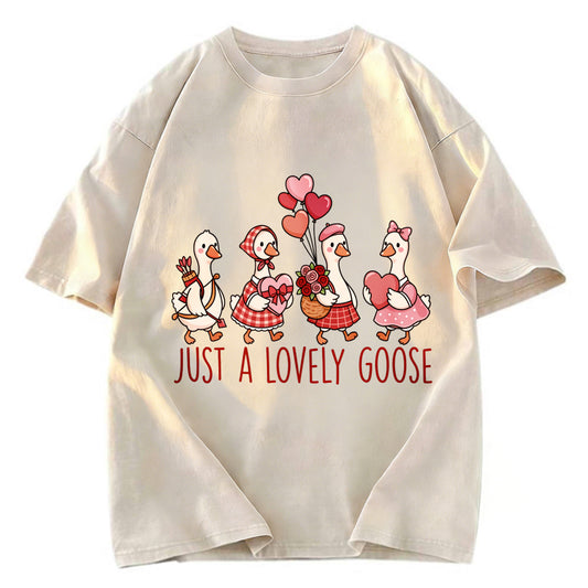 Tokyosol Just A Lovely Goose Crop T Shirt