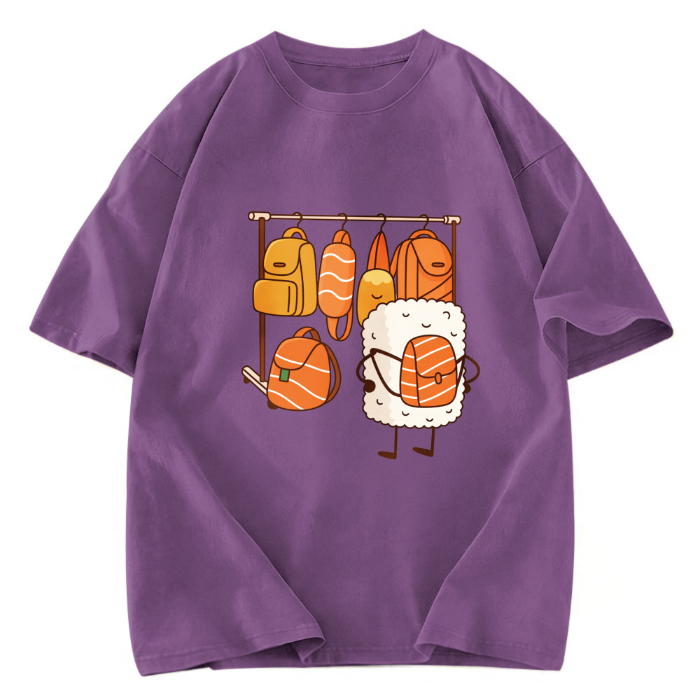 Tokyosol Sushi Is Selecting Backpacks Washed T Shirt