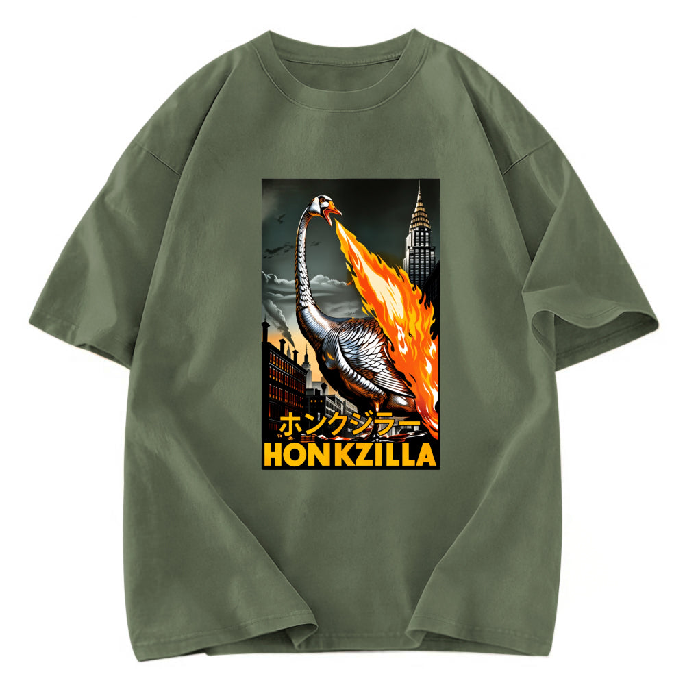 Tokyosol Honkzilla Goose Fleece Lined T Shirt