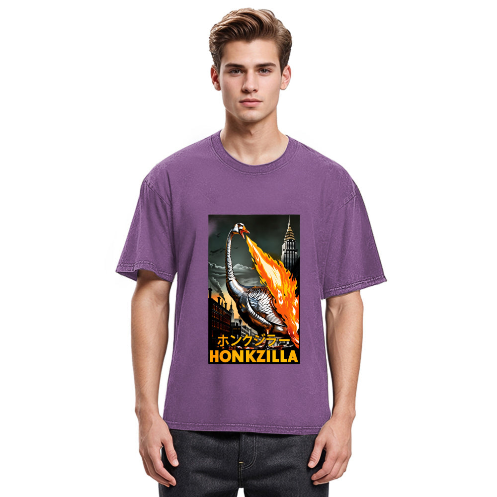 Tokyosol Honkzilla Goose Fleece Lined T Shirt