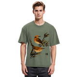 Tokyosol Sparrows Among Bamboo Washed T Shirt