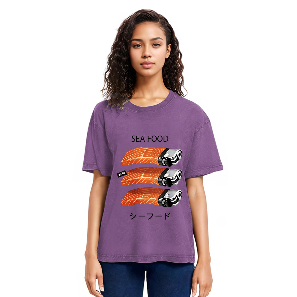 Tokyosol Salmon Lighter Washed T Shirt